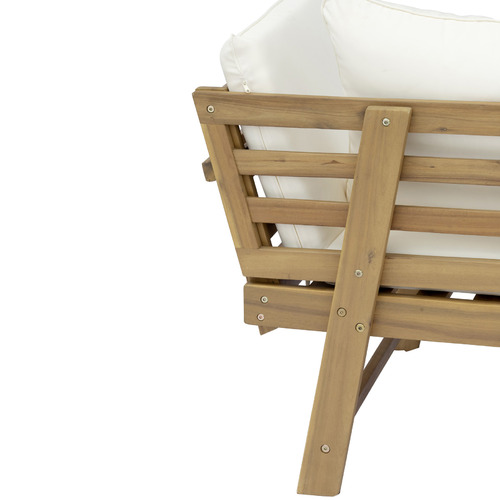 Belaya Acacia Wood Outdoor Daybed Temple & ster