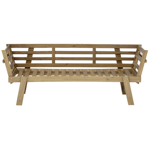 Belaya Acacia Wood Outdoor Daybed Temple & ster
