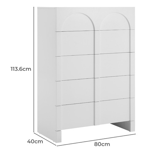 Dome 5 Drawer Chest