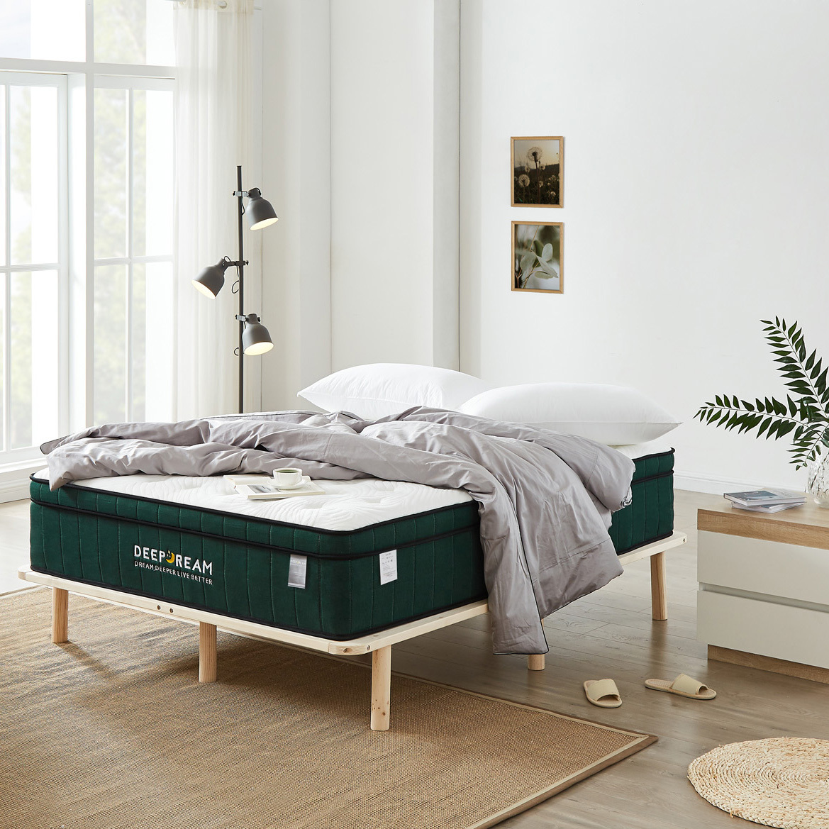 Poveda-Green-Tea-Hybrid-Memory-Foam-Mattress