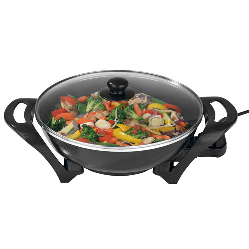Black 4L Electric Wok