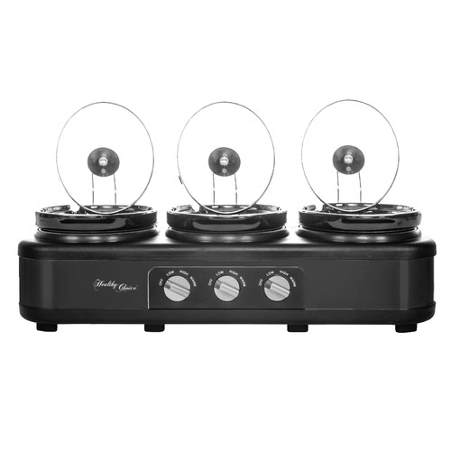 HealthyChoice 3 Pot Slow Cooker Set Temple & ster