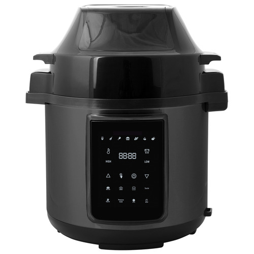 HealthyChoice 2-in-1 Black 6L Air Fryer & Pressure Cooker | Temple ...