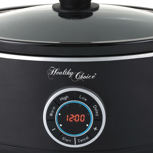 GraftonHomeGoods Healthy Choice 6.5L Slow Cooker Temple & ster