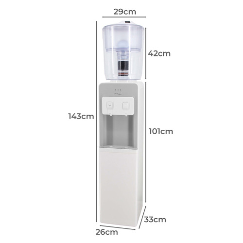 White 20L Water Dispenser with Bottle