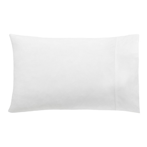 White Studio Cotton Standard Pillowcase | Temple & Webster