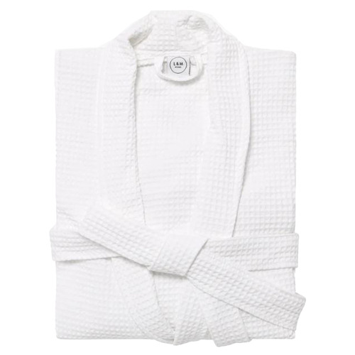 Spa Cotton Waffle Bath Robe Temple & ster