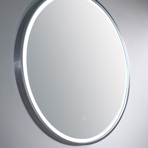 Sphere 61cm Aluminium Frame LED Mirror