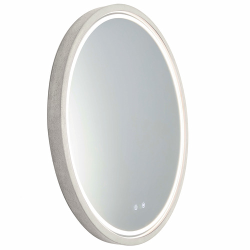 Sphere 66cm Concrete Frame LED Mirror with Demister & Bluetooth