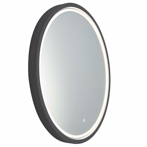 Sphere 66cm Concrete Frame LED Mirror with Demister