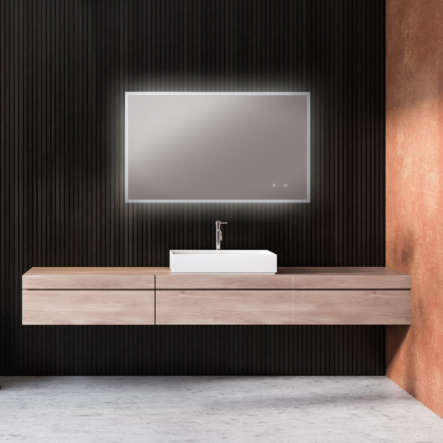 Ramsey LED Demister Mirror with Bluetooth