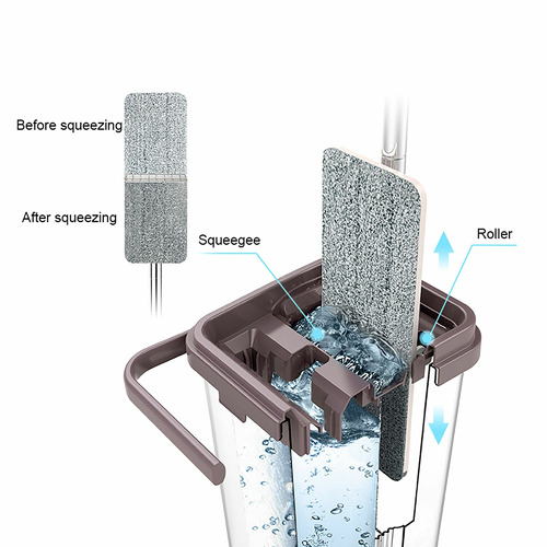 Hands-Free Washable Mop & Bucket Set