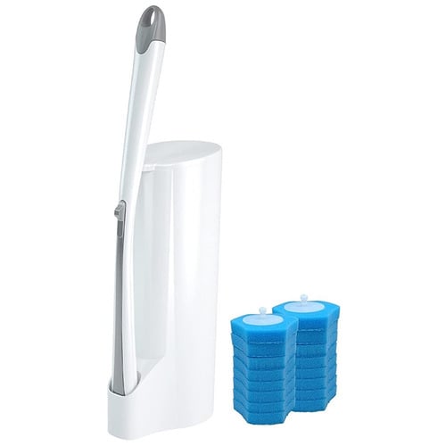 17 Piece B6 Disposable Toilet Brush & Brush Head Set