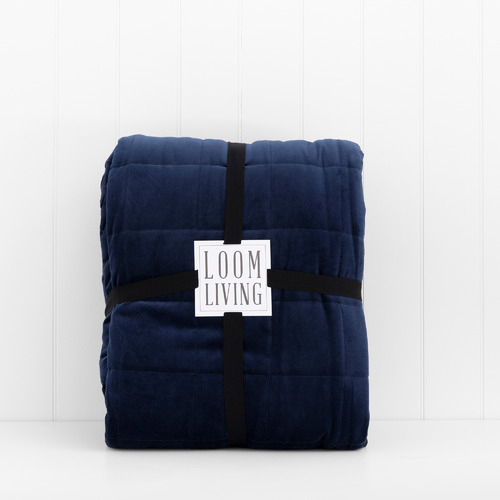 Indigo Lush Velvet Bedspread