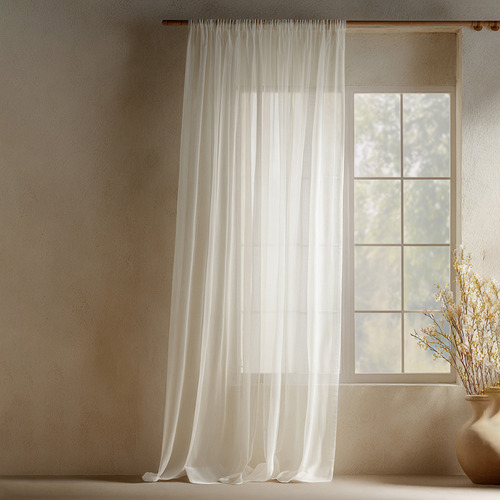 Erin Sheer Rod Pocket Single Panel Curtain