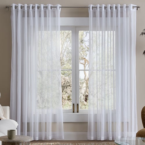 Esther Sheer Eyelet Single Panel Curtain