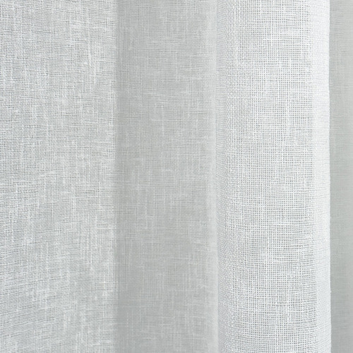 Edith Linen Look Sheer Eyelet Single Panel Curtain