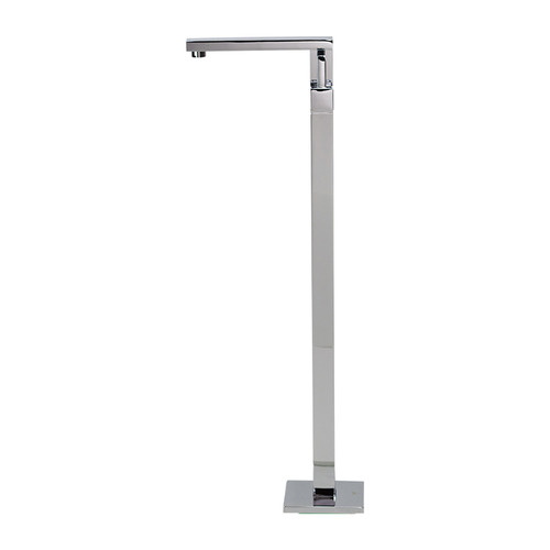 Luxury Chrome Quadro Floor Standing Bath Mixer & Spout