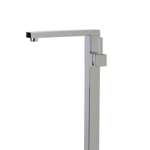 Luxury Chrome Quadro Floor Standing Bath Mixer & Spout