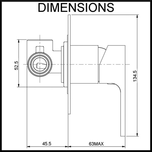 Terrus Wall Mounted Shower Mixer