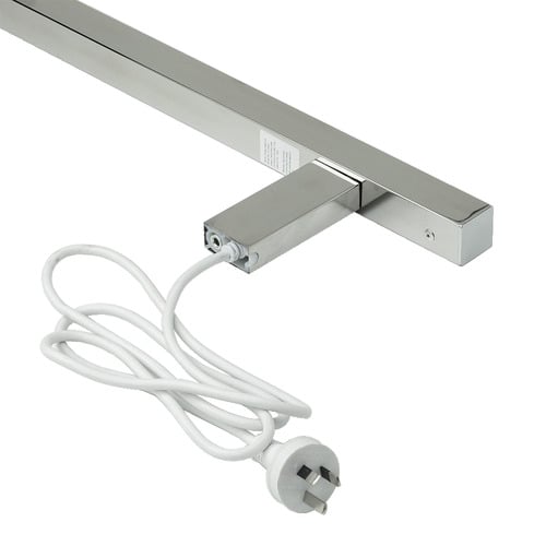 Square Tube EZY FIT Bottom Wired Heated Towel Rail
