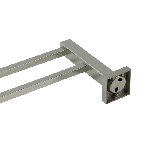 Quadro Stainless Steel Double Bar Towel Rail
