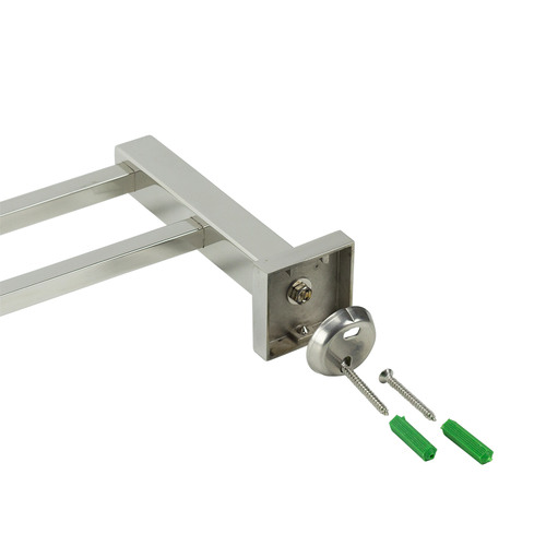 Quadro Stainless Steel Double Bar Towel Rail