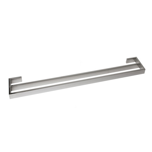 60cm Montangna Stainless Steel Double Bar Towel Rail | Temple & Webster