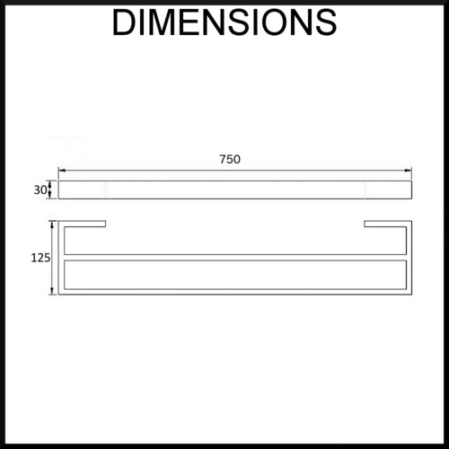 Montangna Stainless Steel Double Bar Towel Rail