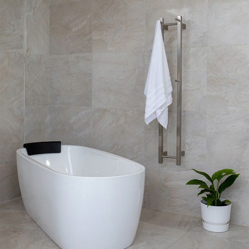 Chrome EZY FIT Stainless Steel Heated Towel Rail