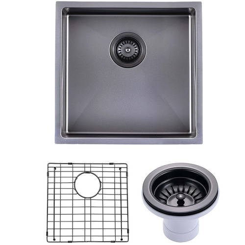 Stainless Steel Single Kitchen & Laundry Sink with Waste Strainer