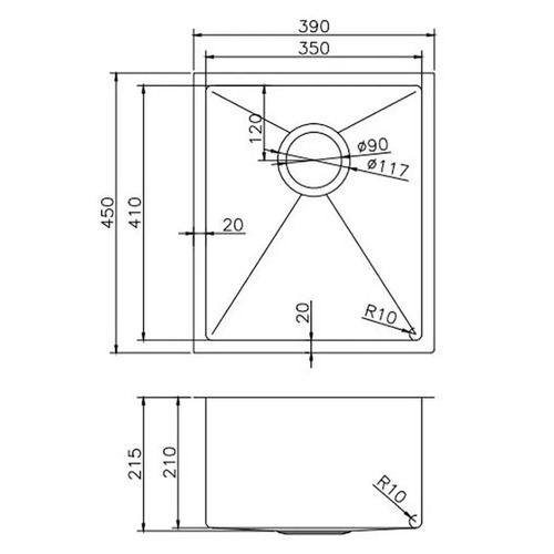 Stainless Steel Kitchen & Laundry Sink