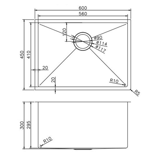Stainless Steel Deep Bowl Kitchen & Laundry Sink
