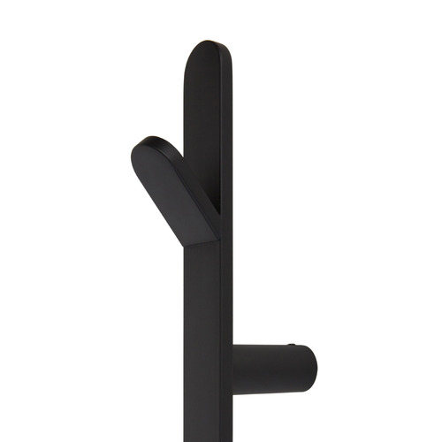 EZY FIT 1500mm Matte Black Heated Vertical Towel Bar