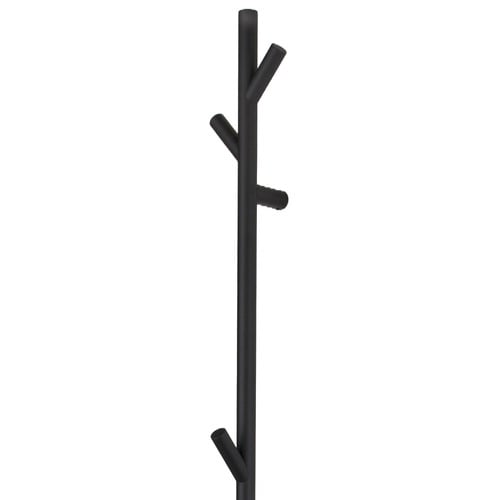 EZY FIT Matte Black 1500mm Heated Vertical Towel Bar with 3 Hooks