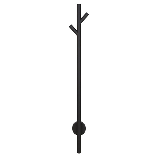 EZY FIT Matte Black 900mm Heated Vertical Towel Bar