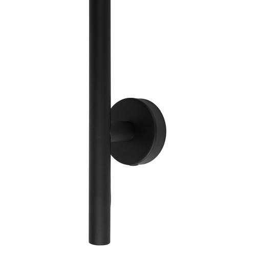 EZY FIT Matte Black 900mm Heated Vertical Towel Bar
