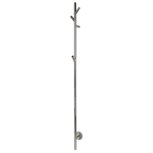 EZY FIT 1500mm Heated Vertical Towel Bar with 3 Hooks