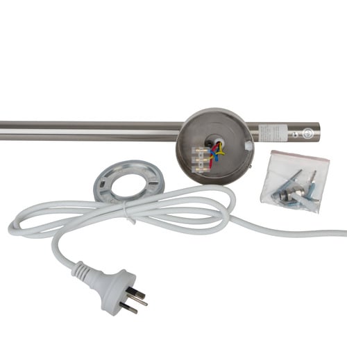 EZY FIT 1500mm Heated Vertical Towel Bar with 3 Hooks