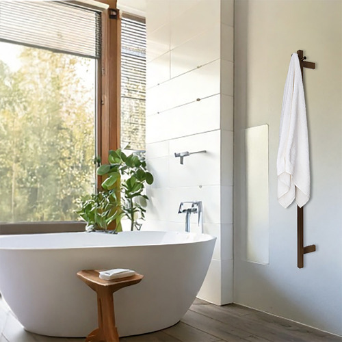 EZY FIT 1400mm Square Tube Heated Towel Rail