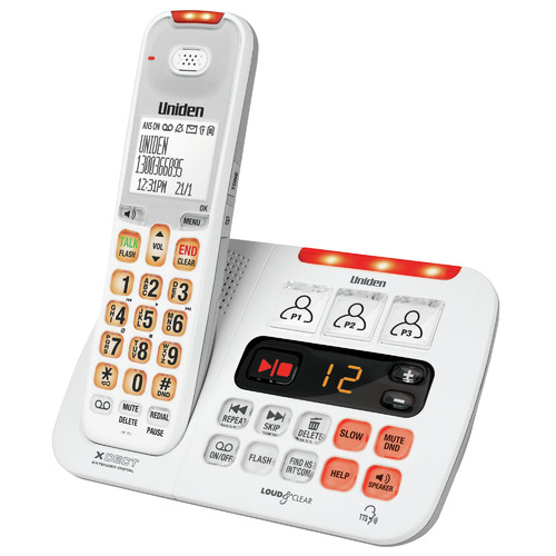 UnidenAustralia SSE45W Cordless Phone with Answering Machine Temple