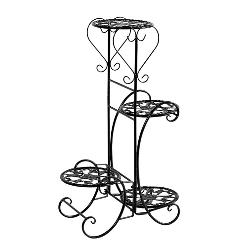 Oakleigh Home Parks 4 Tier Metal Pot Plant Stand 