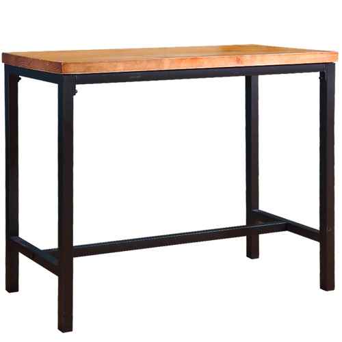 Oakleigh Home Kayley Industrial Wooden Bar Table | Temple & Webster