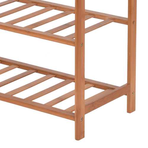 Levede Roberto 5 Tier Bamboo Shoe Rack Reviews Temple Webster