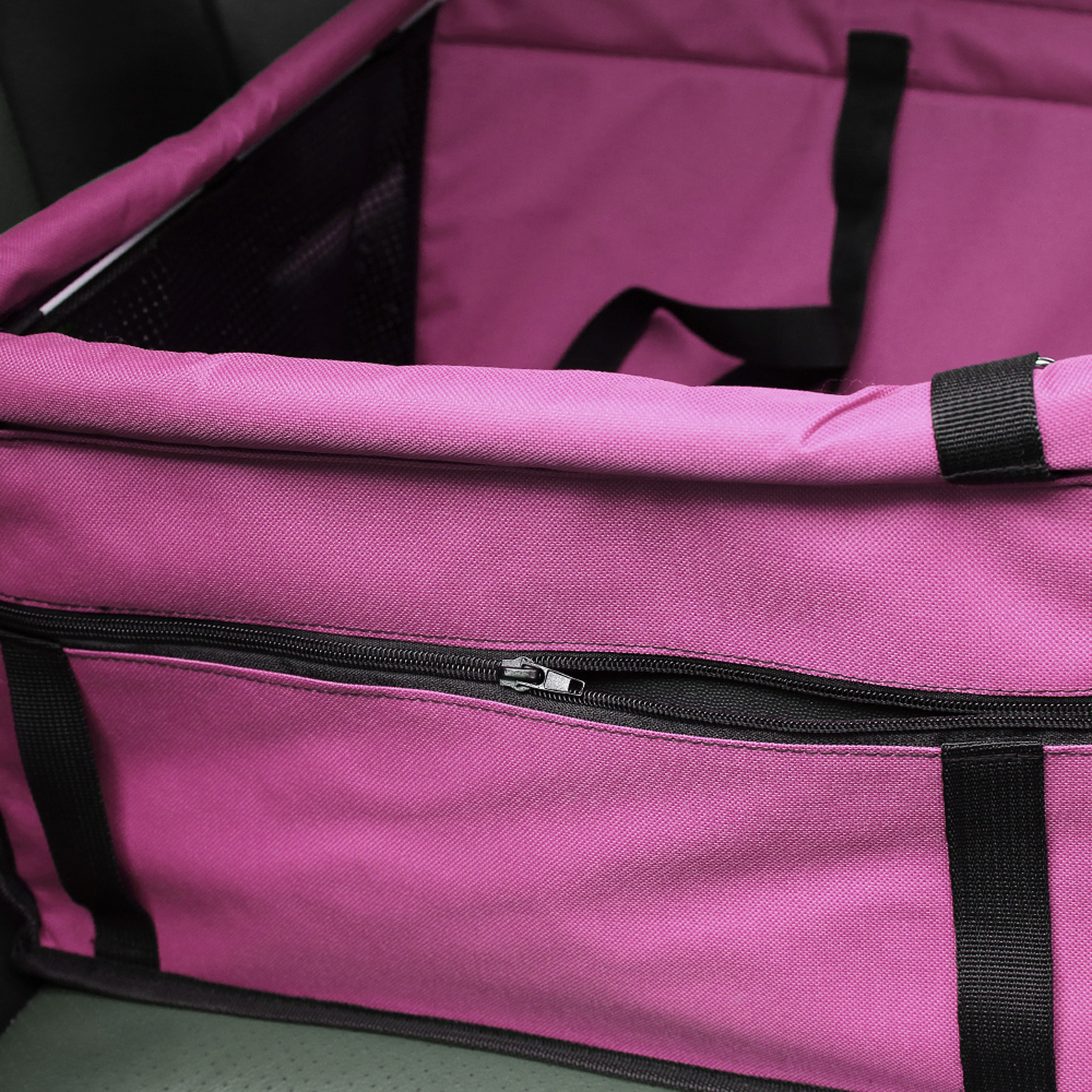 Oakleigh Home Large Pawz Pet Car Booster Seat with Safety Strap