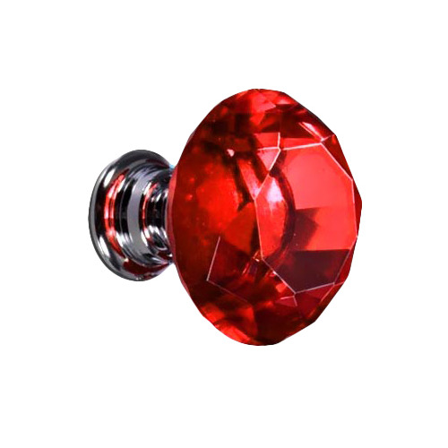 Oakleigh Home Red Diamond Crystal Door Knobs | Temple & Webster