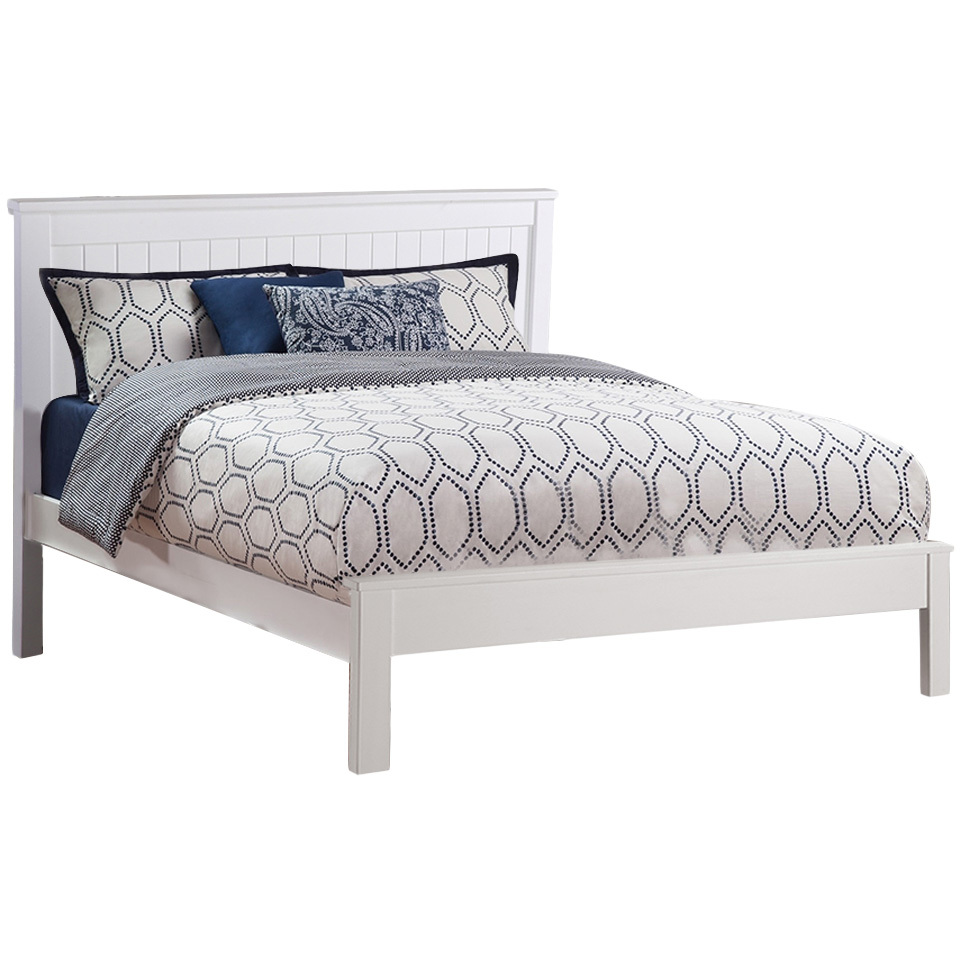 kids white double bed