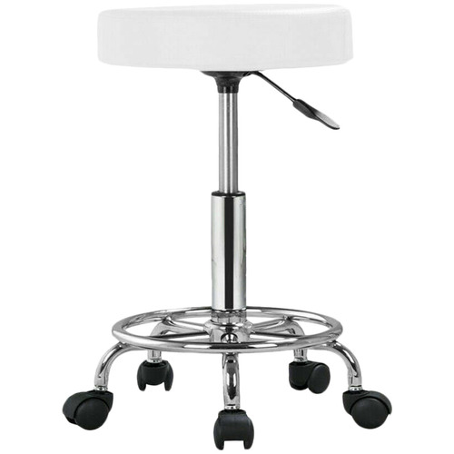 Salon Faux Leather Adjustable Barstool