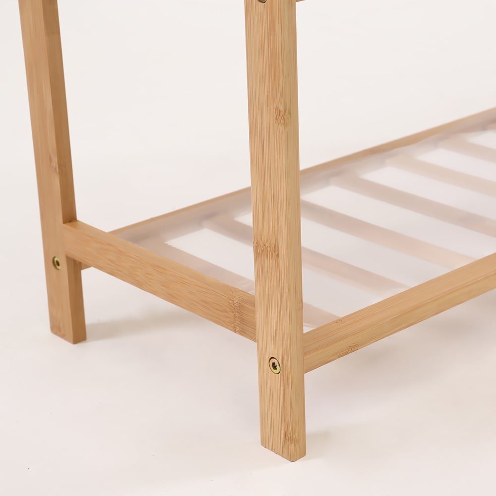 Natural Haraku 10 Tier Bamboo Shoe Rack