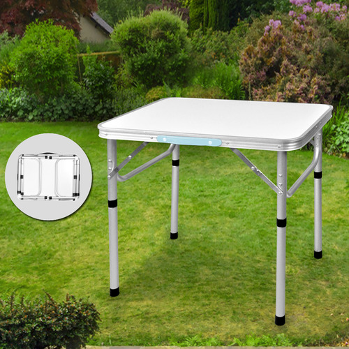 folding aluminium garden table